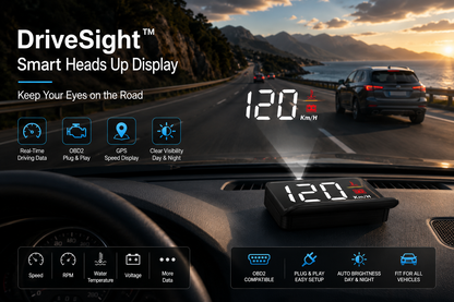 DriveSight™ Smart Heads Up Display – Keep Your Eyes on the Road
